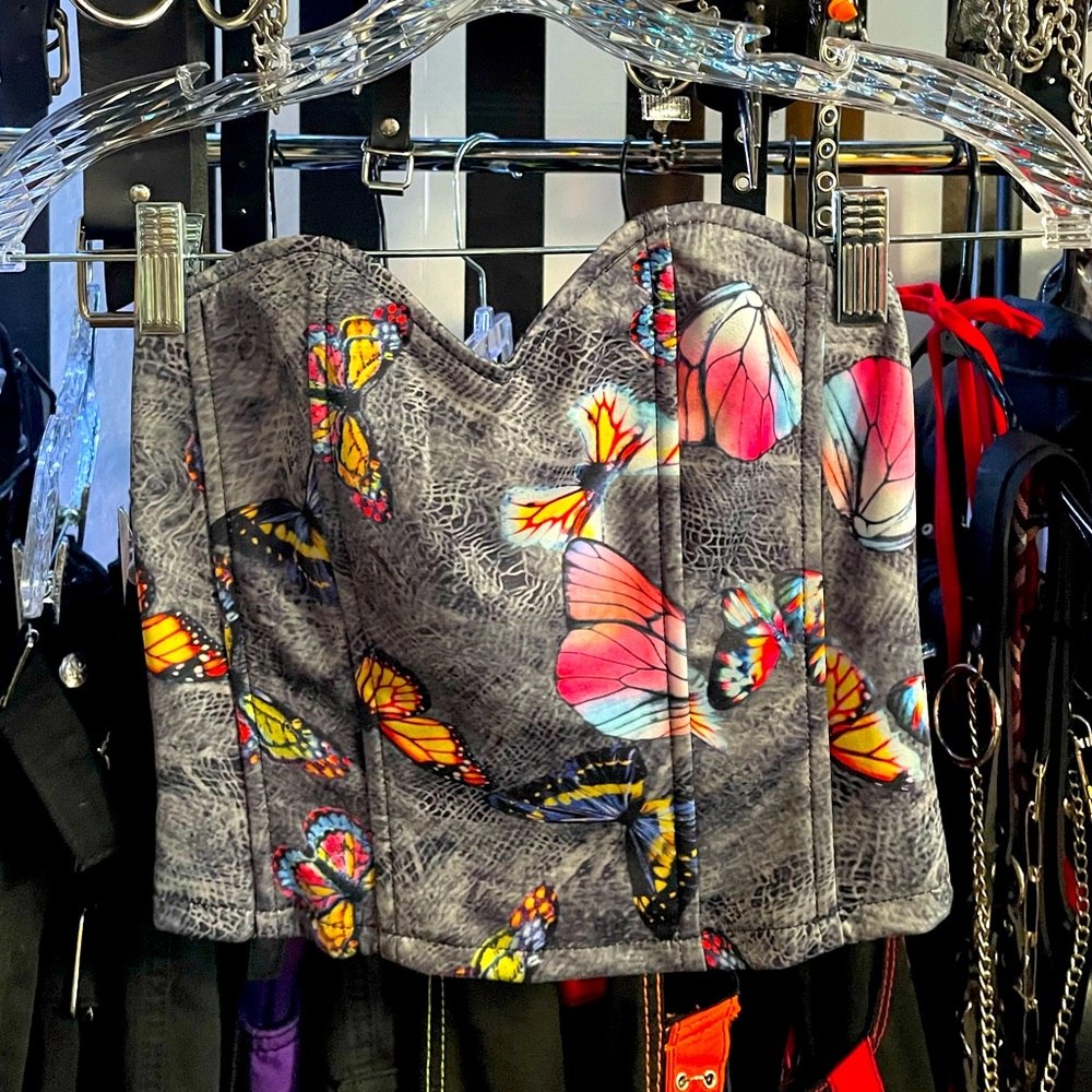 Dolls Kill Carmin Butterfly Crop Top 🦋